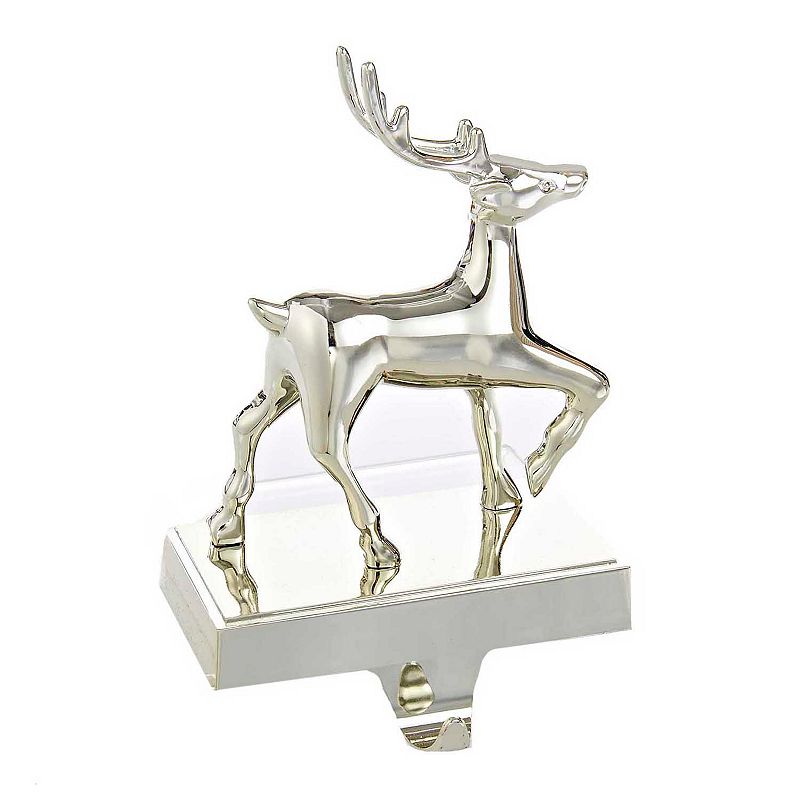 98578783 Kurt Adler Reindeer Stocking Holder, Silver sku 98578783