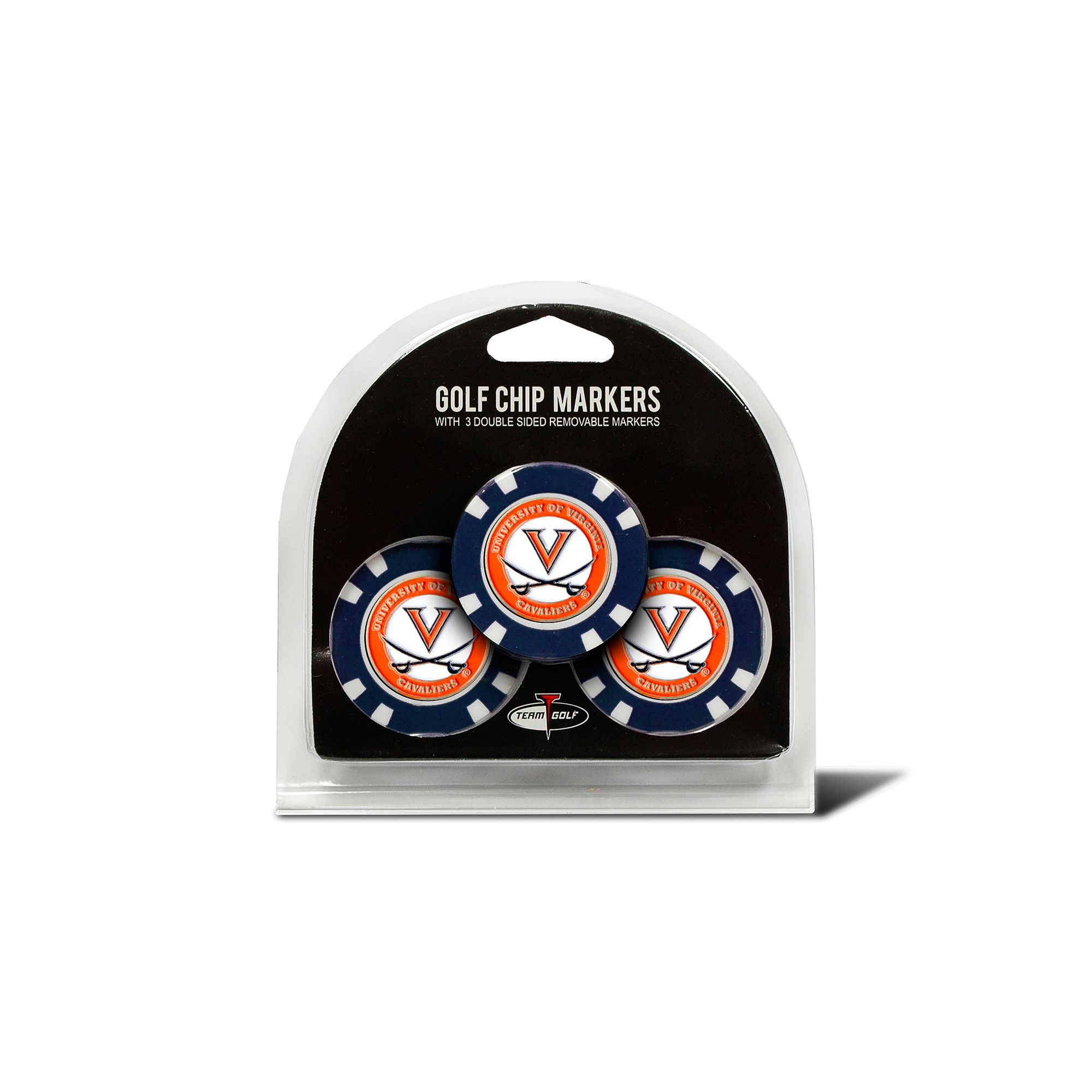 Team Golf Virginia Cavaliers 3-pack Poker Chip Ball Markers