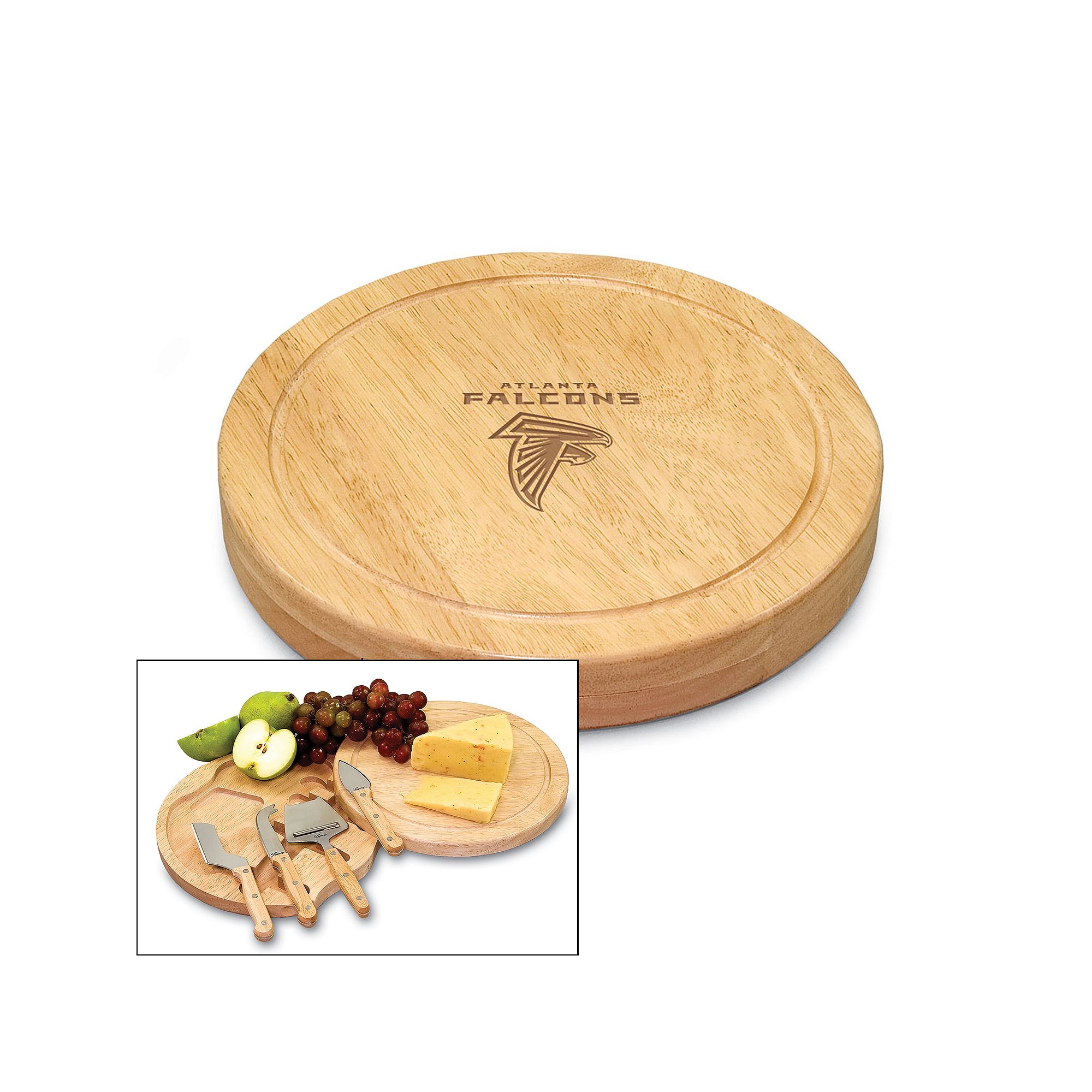 Picnic Time NFL 5-pc. Cheese Board Set, Atlanta Falcons