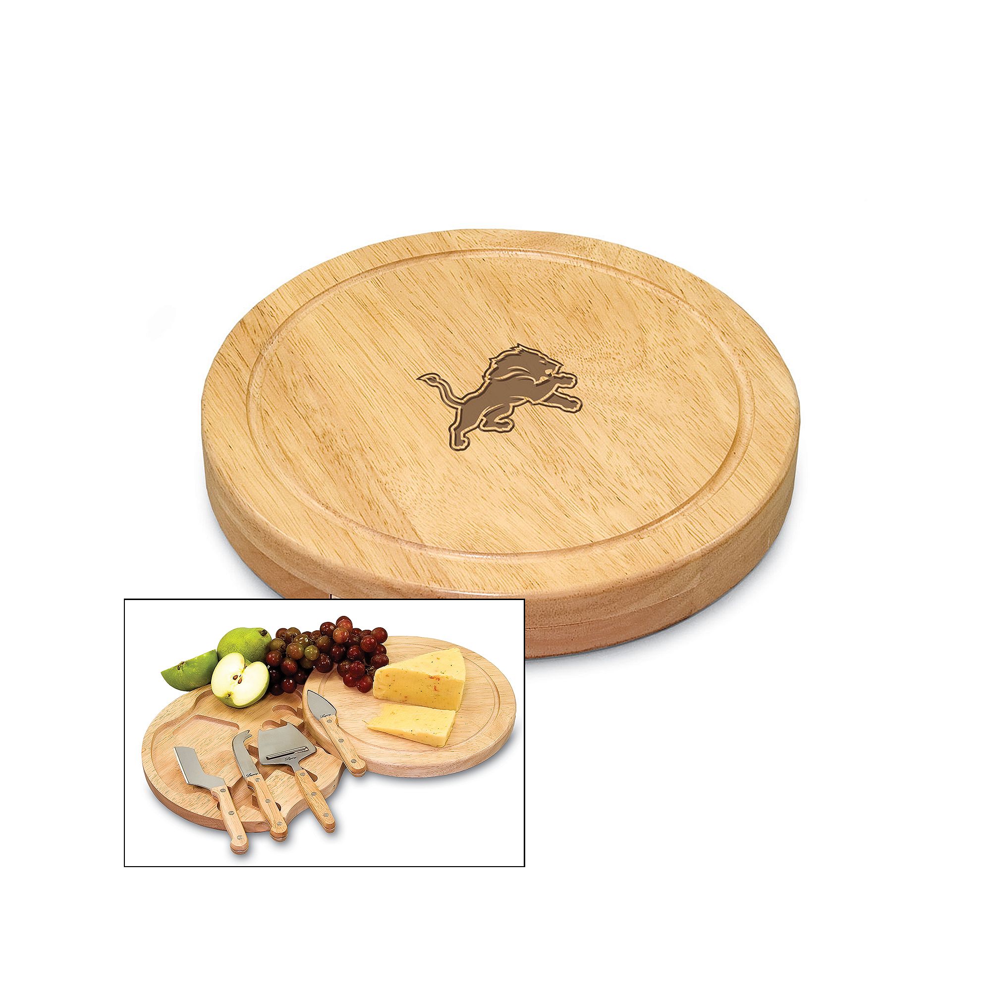 Picnic Time NFL 5-pc. Cheese Board Set, Detroit Lions