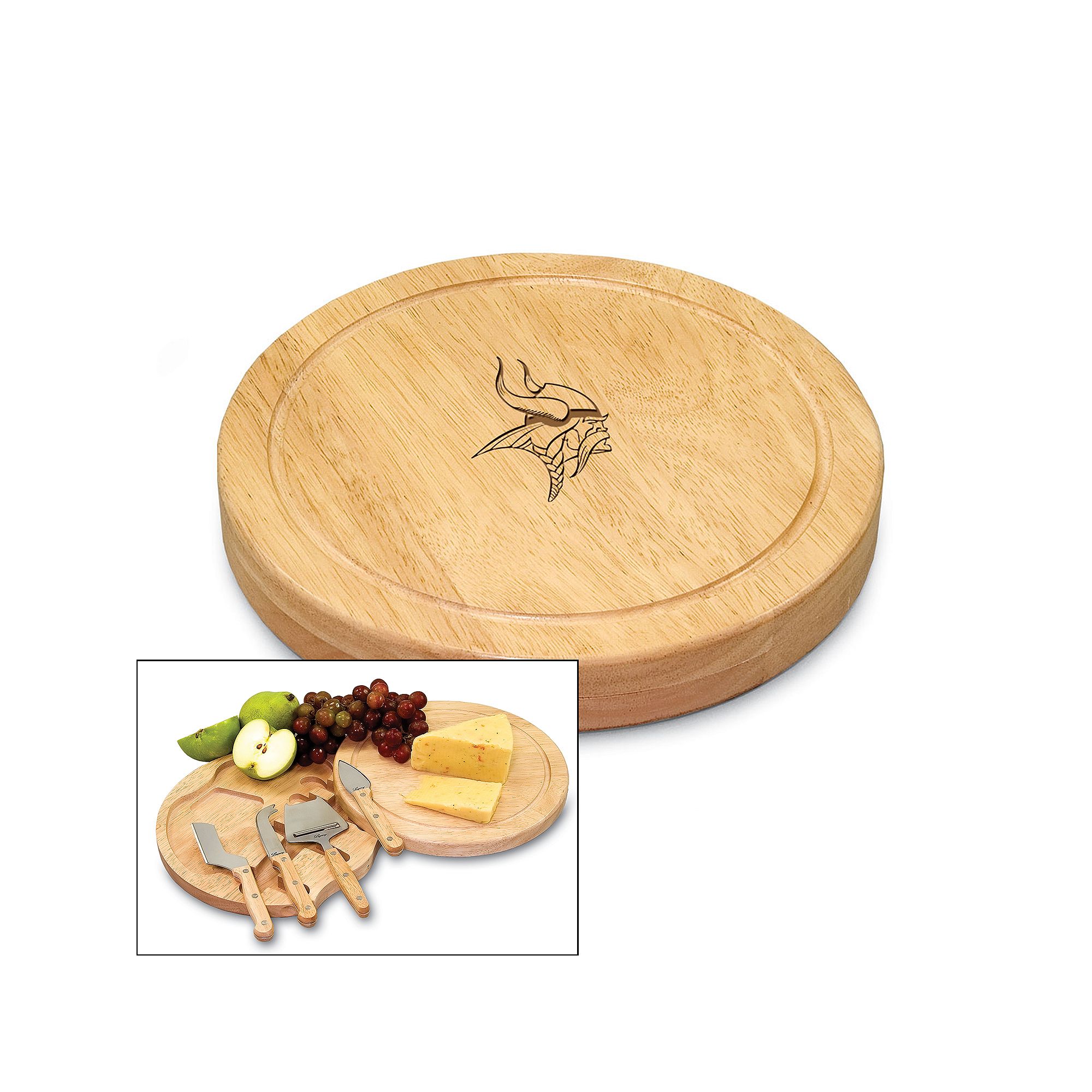 Picnic Time NFL 5-pc. Cheese Board Set, Minnesota Vikings