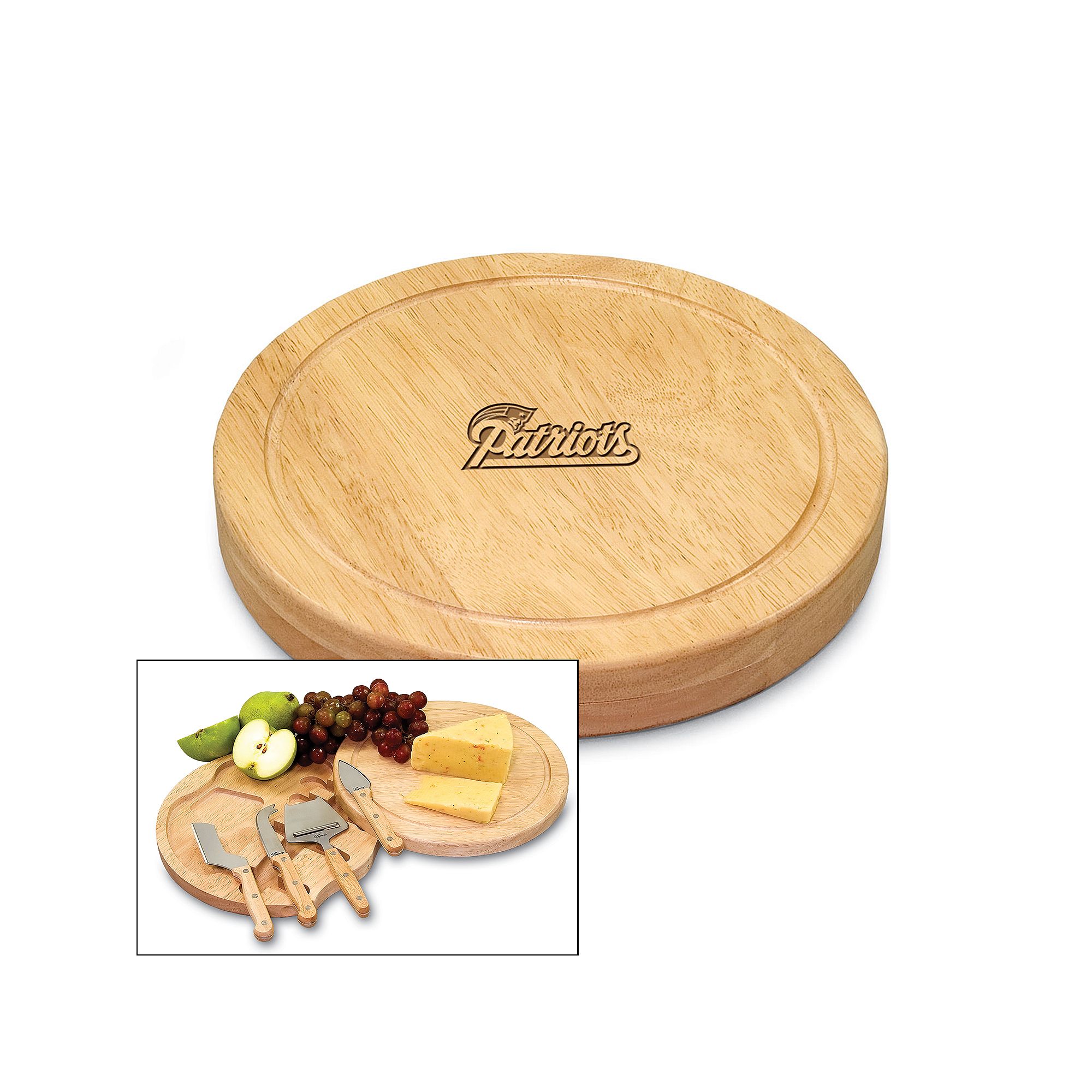 Picnic Time NFL 5-pc. Cheese Board Set, New England Patriots