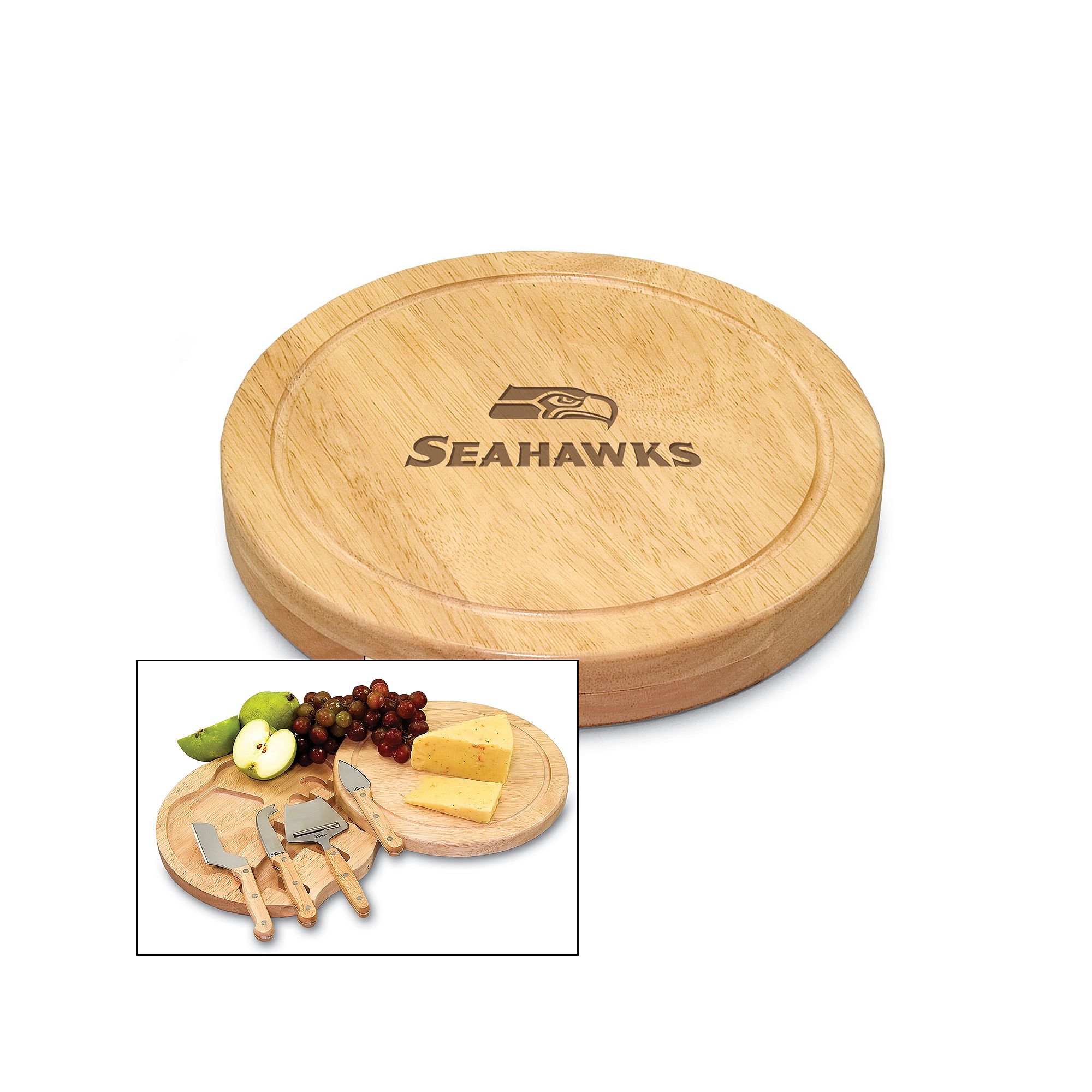 Picnic Time NFL 5-pc. Cheese Board Set, Seattle Seahawks