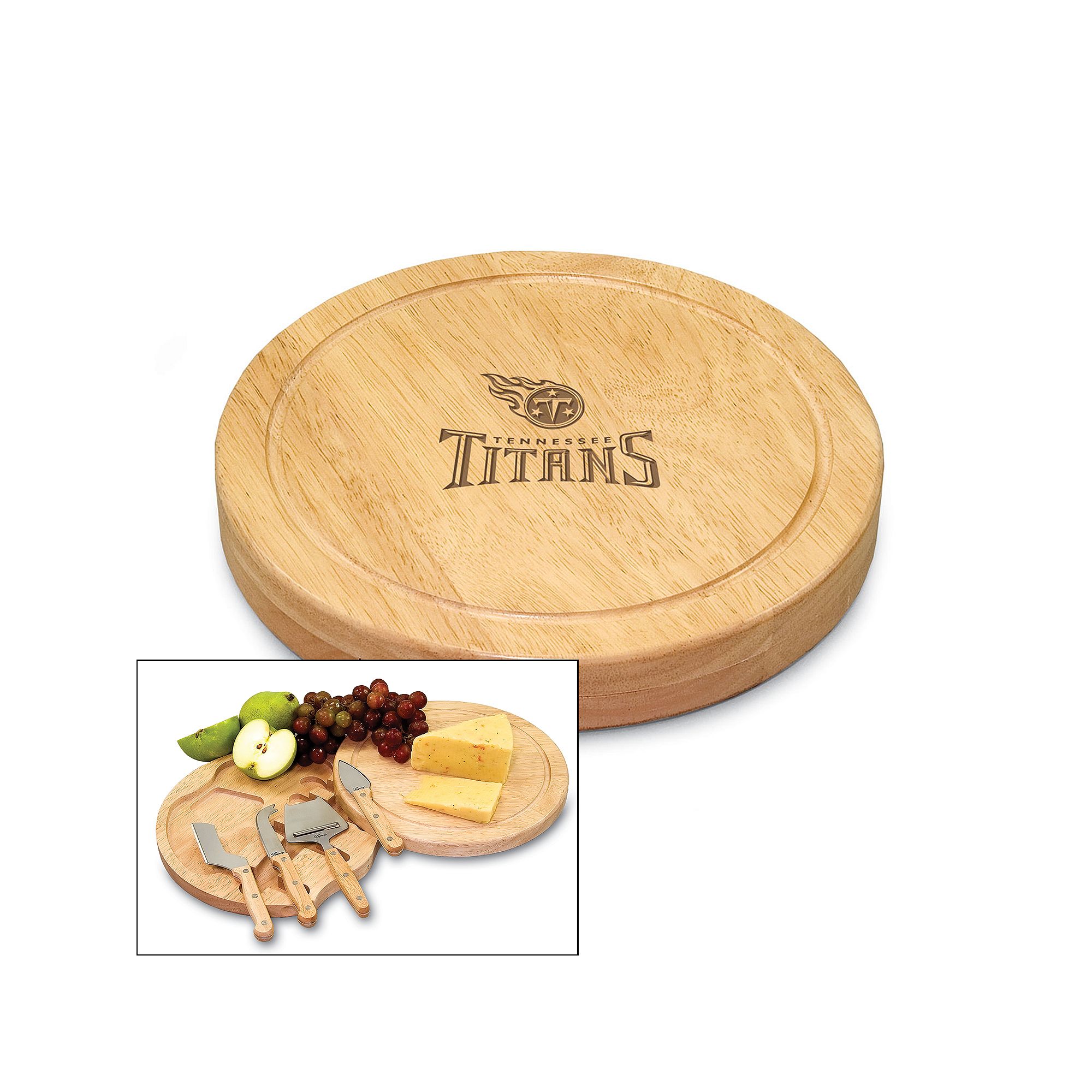 Picnic Time NFL 5-pc. Cheese Board Set, Tennessee Titans