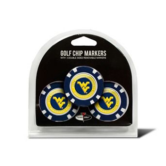 Team Golf West Virginia Mountaineers 3-pack Poker Chip Ball Markers