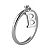 Sterling Silver Dangle Initial Ring
