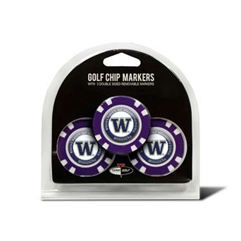 Team Golf Washington Huskies 3-pack Poker Chip Ball Markers
