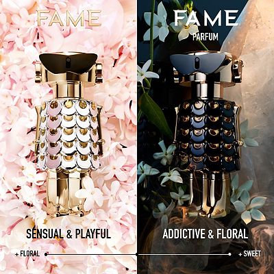 Rabanne Fame Eau de Parfum Travel Spray with Fruity Bergamot