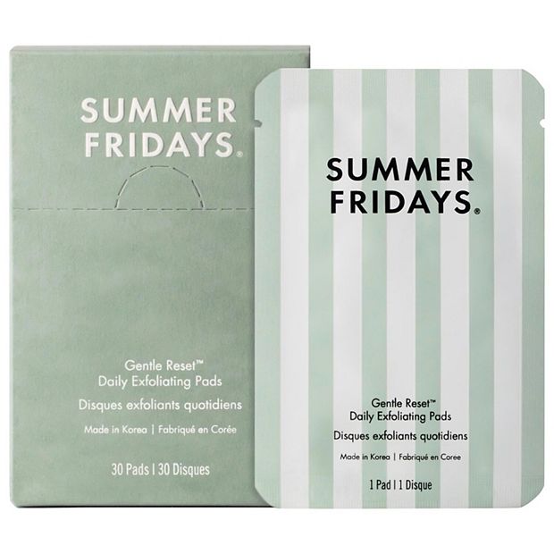 クレンジング・メイク落とし SUMMER FRIDAYS DAILY EXFOLIATING PADS Summer Fridays Gentle Reset Daily Exfoliating Pads to Smooth +