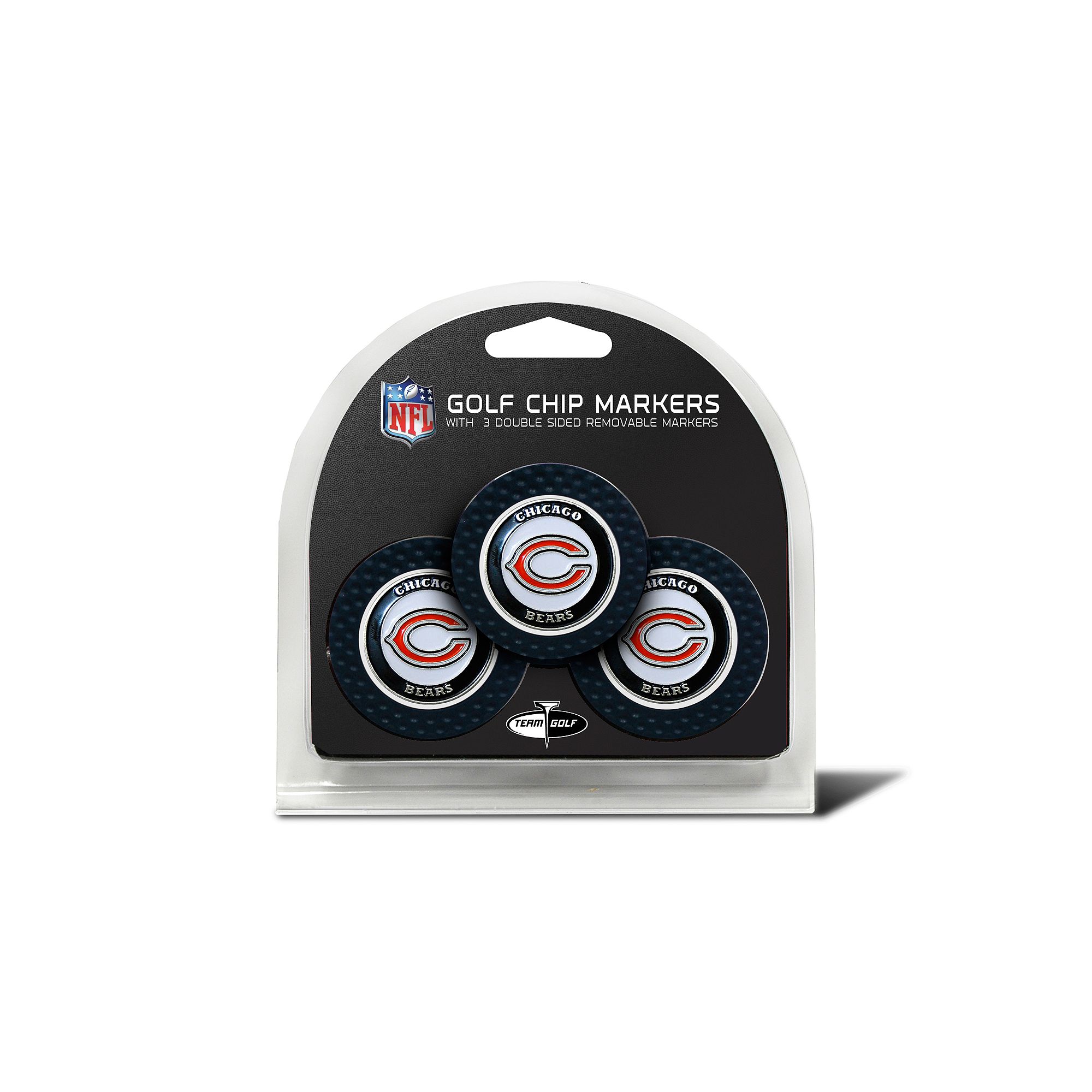 Team Golf Chicago Bears 3-pack Poker Chip Ball Markers