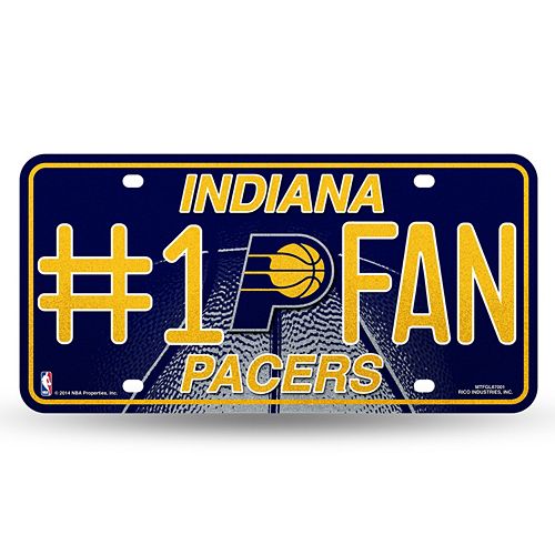 Indiana Pacers #1 Fan Metal License Plate