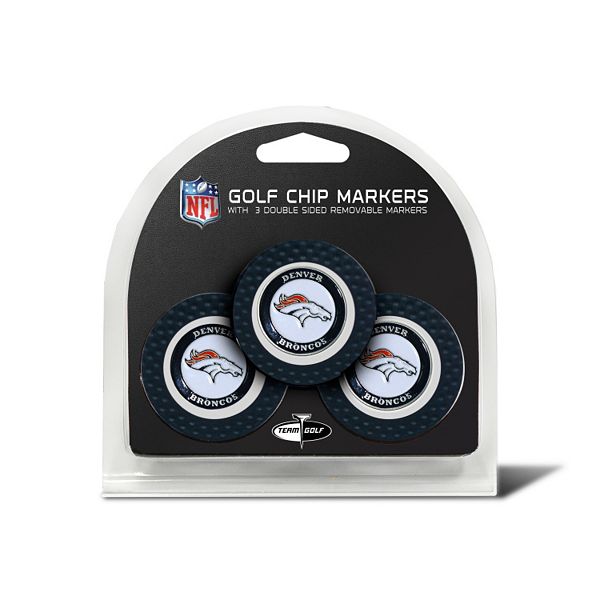 Team Golf Denver Broncos 3-pack Poker Chip Ball Markers