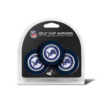 Team Golf Detroit Lions 3-pack Poker Chip Ball Markers