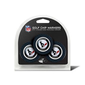 Team Golf Houston Texans 3-pack Poker Chip Ball Markers