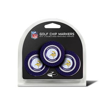 Team Golf Minnesota Vikings 3-pack Poker Chip Ball Markers