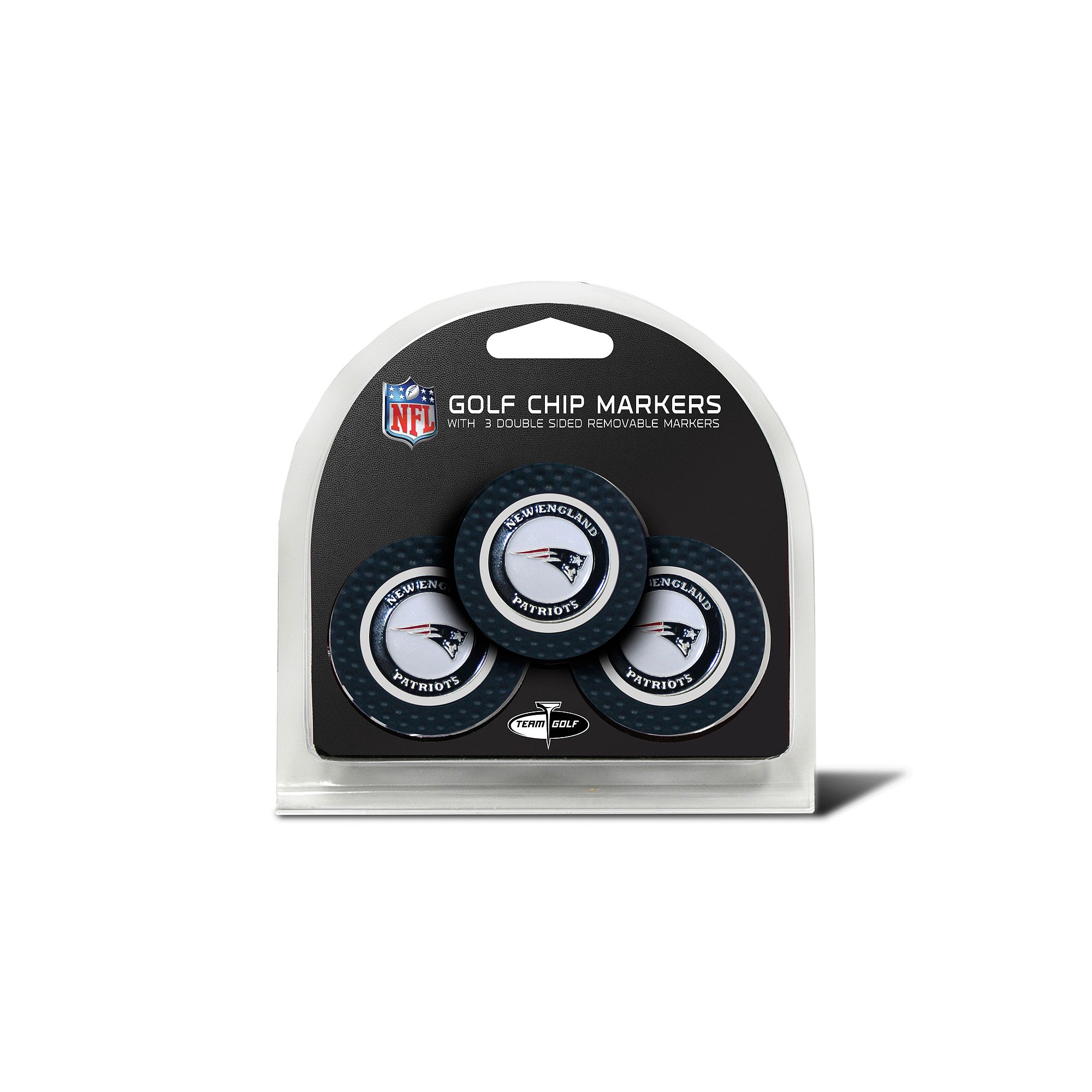 Team Golf New England Patriots 3-pack Poker Chip Ball Markers