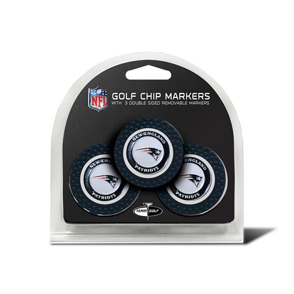 Team Golf New England Patriots 3-pack Poker Chip Ball Markers