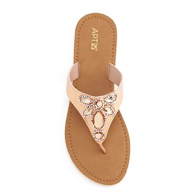 Apt. 9® Women's Embellished Flip-Flops