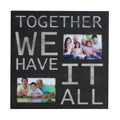 Melannco 2-Opening 4” x 6” Together Collage Frame