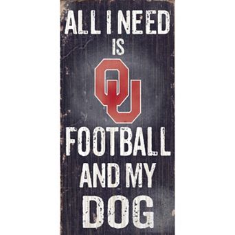 Oklahoma Sooners Football & My Dog Sign