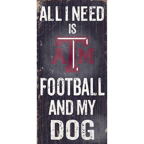 Texas A&M Aggies Football & My Dog Sign
