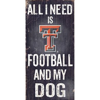 Texas Tech Red Raiders Football & My Dog Sign