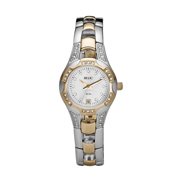 Relic by Fossil Women's Crystal Two Tone Watch