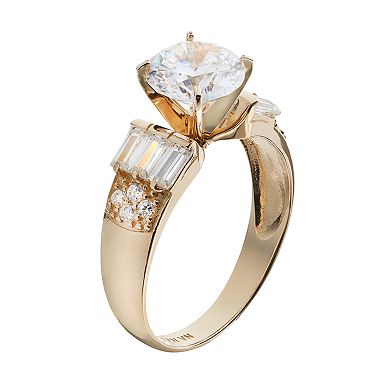 Cubic Zirconia 10k Gold Ring