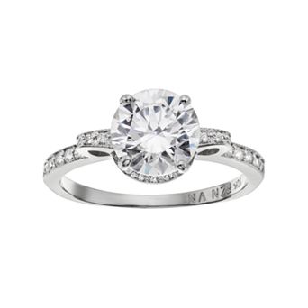 Cubic Zirconia 10k White Gold Ring