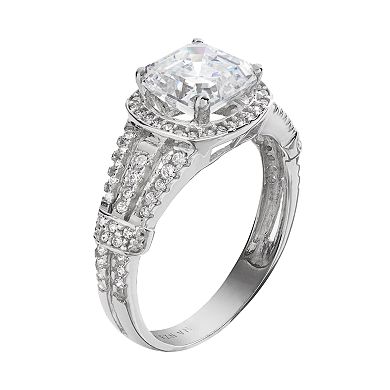 Cubic Zirconia 10k White Gold Ring