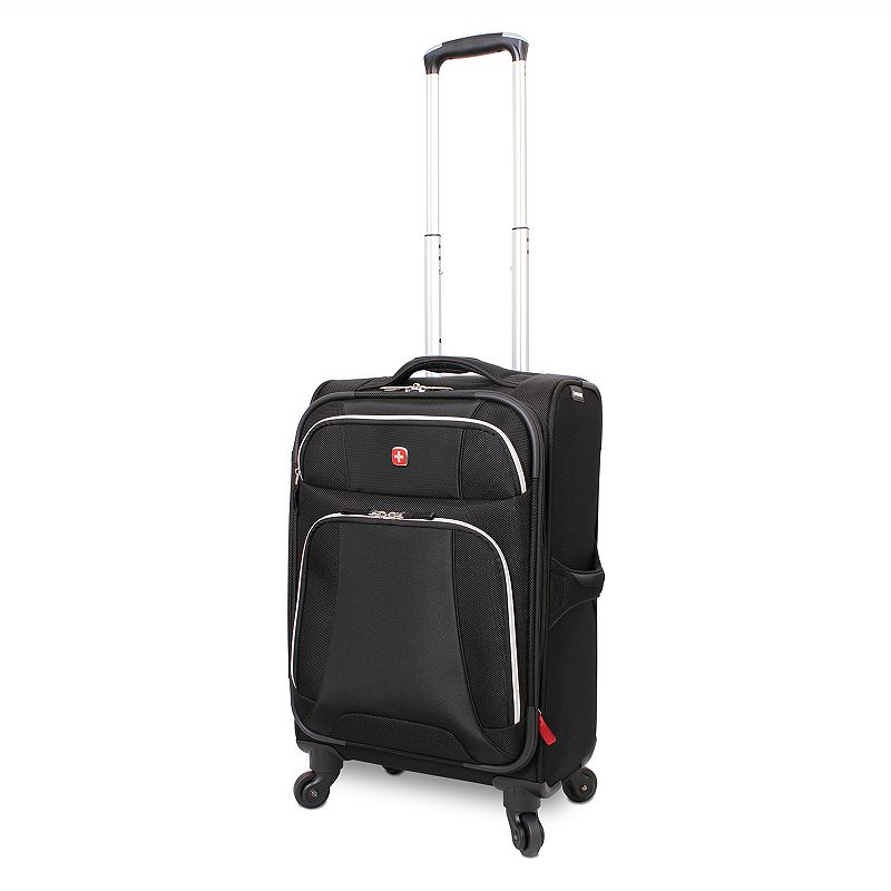 Wenger Monte Leone 20-Inch Spinner Carry-On, Black, 20 Carryon
