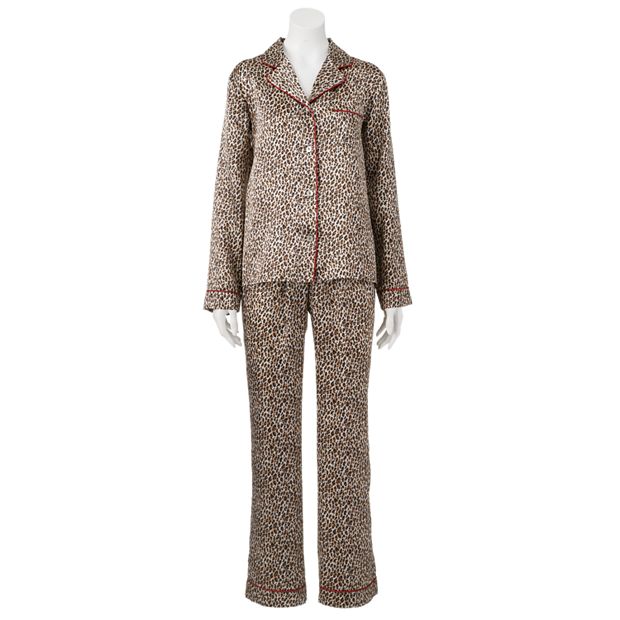 Women s Apt. 9 Pajamas Satin Notch Collar Pajama Set