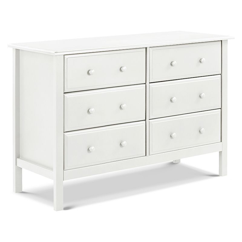 DaVinci Jayden 6-Drawer Double Wide Dresser, White