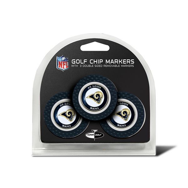 NFL Pro Shop St Louis Rams Golf Ball, Tee and 2 Chip Markers Set New