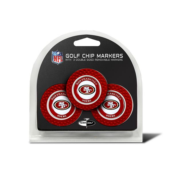 Team Golf San Francisco 49ers 3-pack Poker Chip Ball Markers