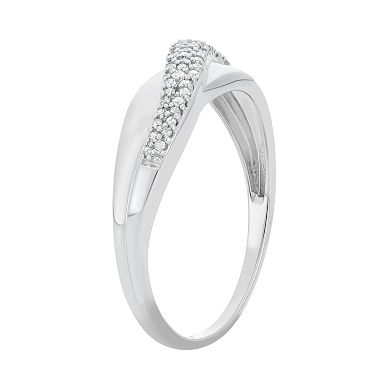 1/6 Carat T.W. Diamond 10k White Gold Ring