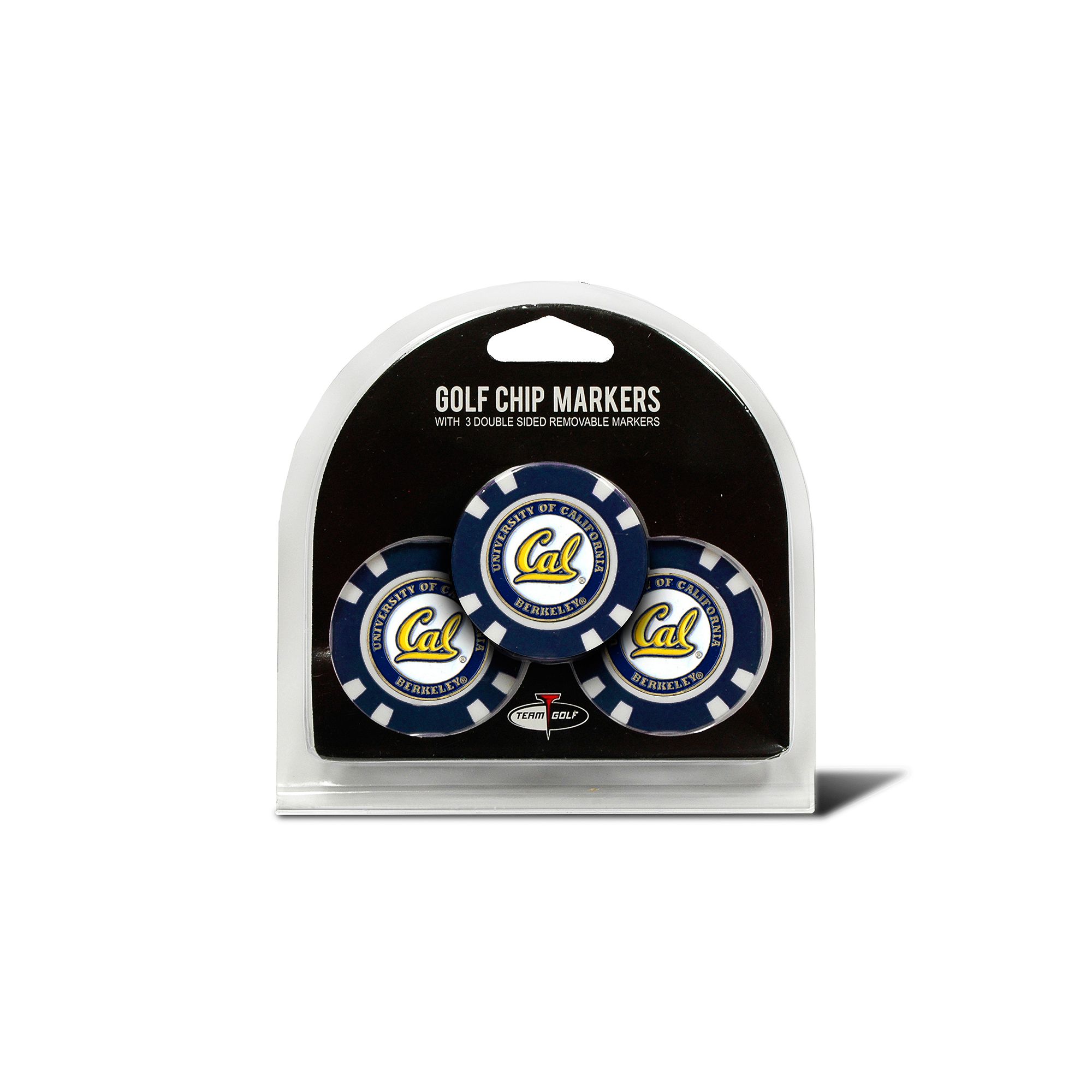 Team Golf Cal Golden Bears 3-pack Poker Chip Ball Markers