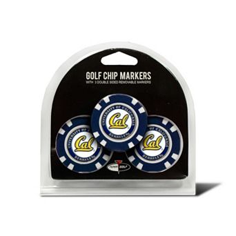 Team Golf Cal Golden Bears 3-pack Poker Chip Ball Markers