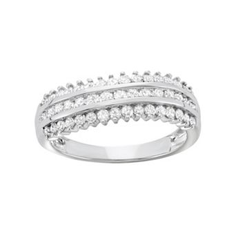 HDI 3/4 Carat T.W. Diamond 10k White Gold Ring