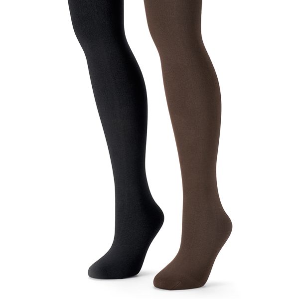 MUK LUKS 2-pk. Fleece-Lined Tights