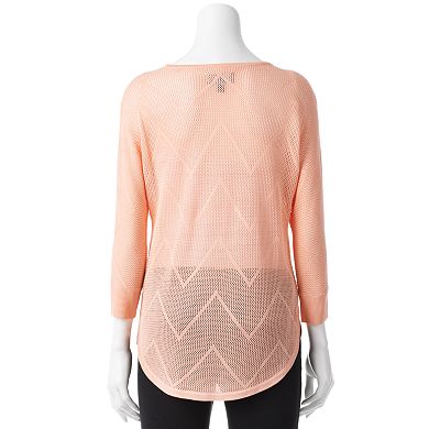 Women's Dana Buchman Chevron Open-Work Sweater