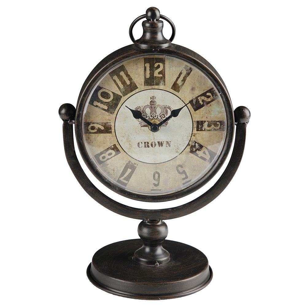 A&B Home Crown Table Clock