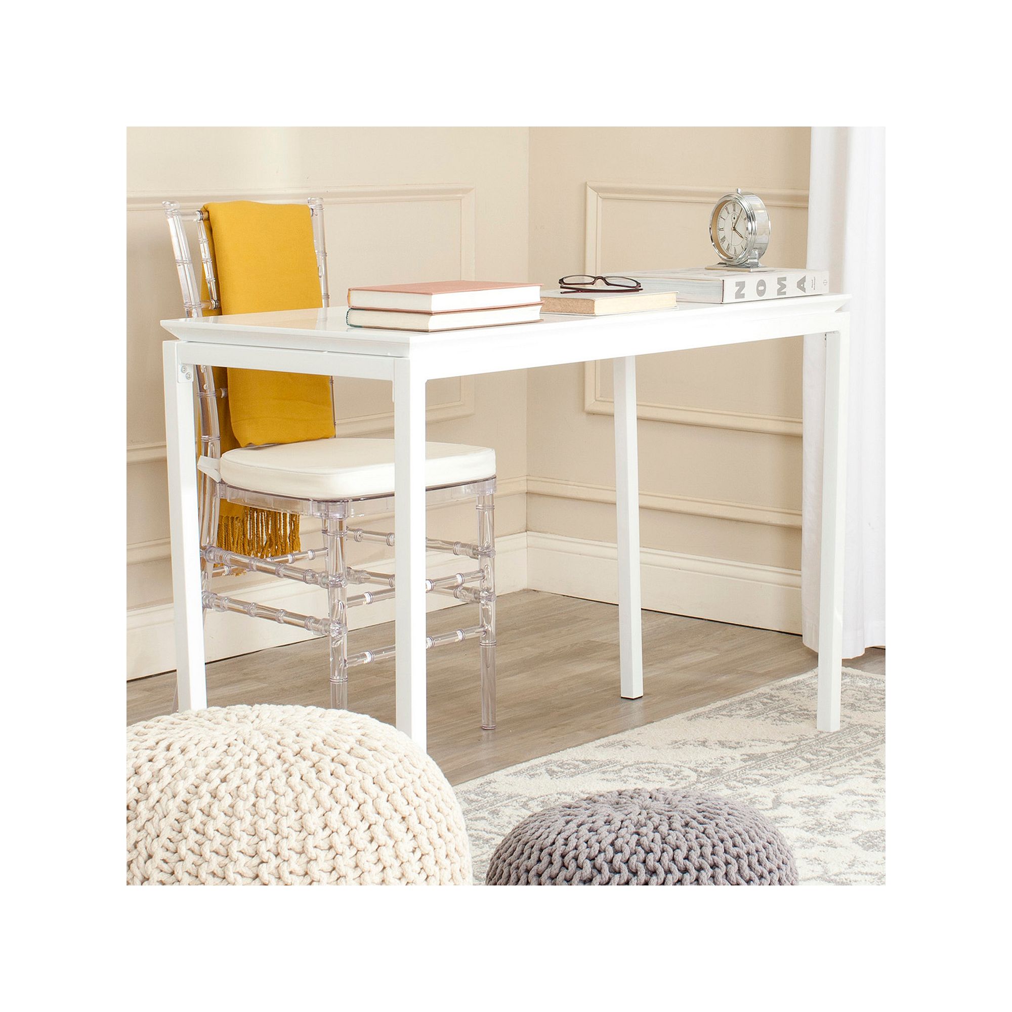 Safavieh Duke Desk, White