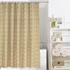 Colordrift Penny Fabric Shower Curtain