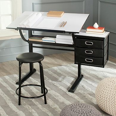 Safavieh Harvard Writing Desk and Stool Set