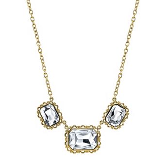 1928 Rectangle Filigree Necklace