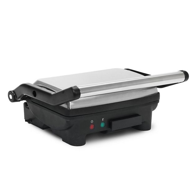 Elite Gourmet Sandwich Maker, Stainless-Steel/Black