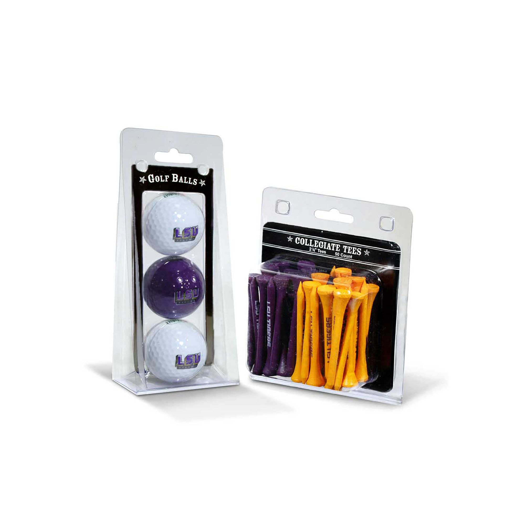 Team Golf LSU Tigers Golf Ball & Tees Set