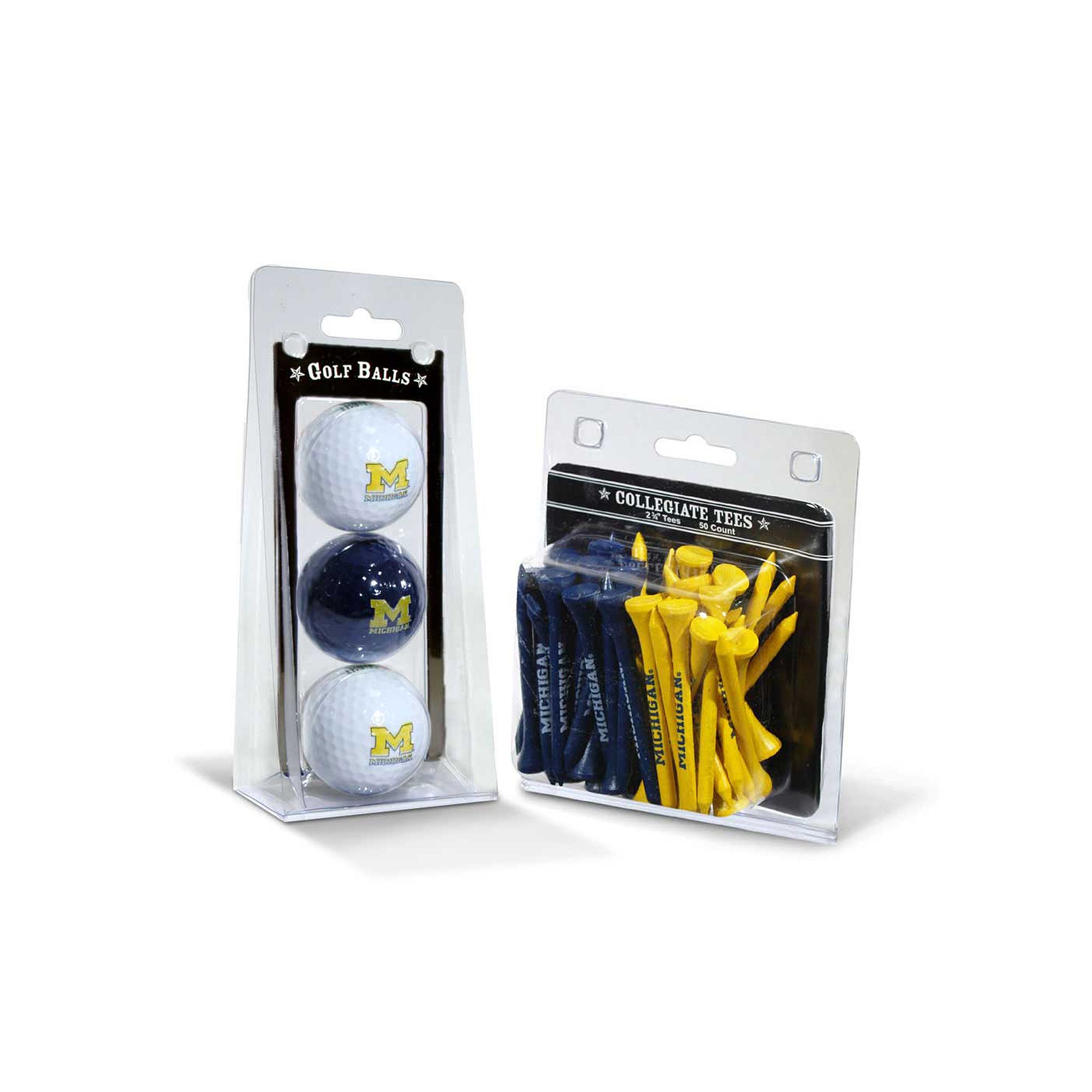 Team Golf Michigan Wolverines Golf Ball & Tees Set