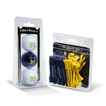 Team Golf Michigan Wolverines Golf Ball & Tees Set